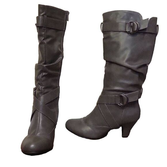 Forever Link Maggie Heeled Knee Boots - Picture 7 of 14